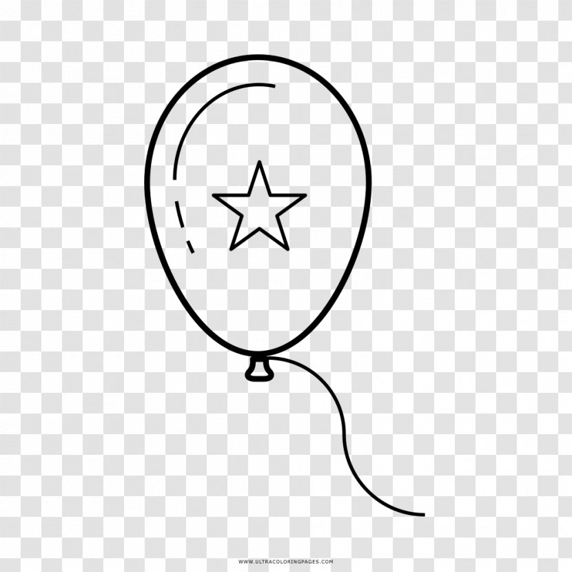 Drawing Coloring Book Toy Balloon Black And White - Diagram Transparent PNG