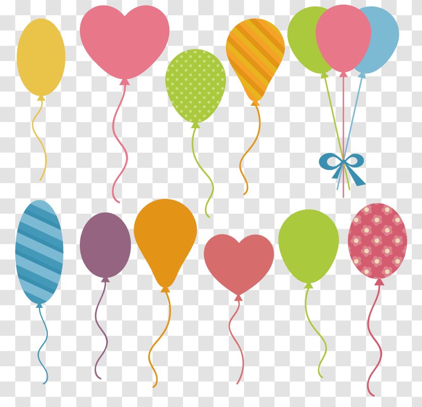 Balloon Drawing Cartoon - Party Supply Transparent PNG
