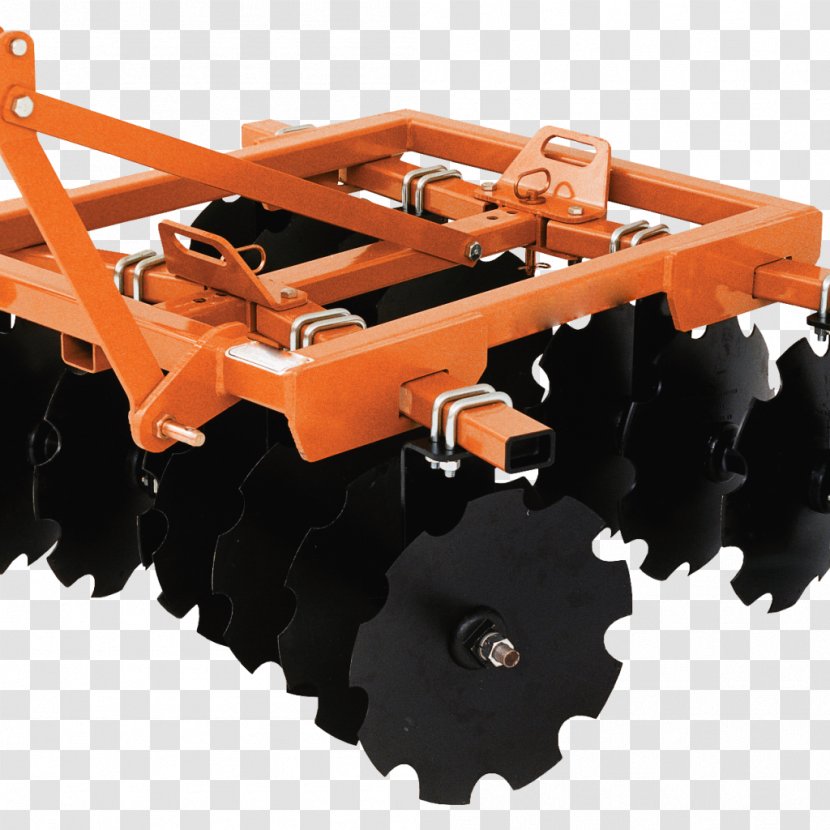 Disc Harrow Agriculture Tractor Cultivator - Agricultural Machinery Transparent PNG