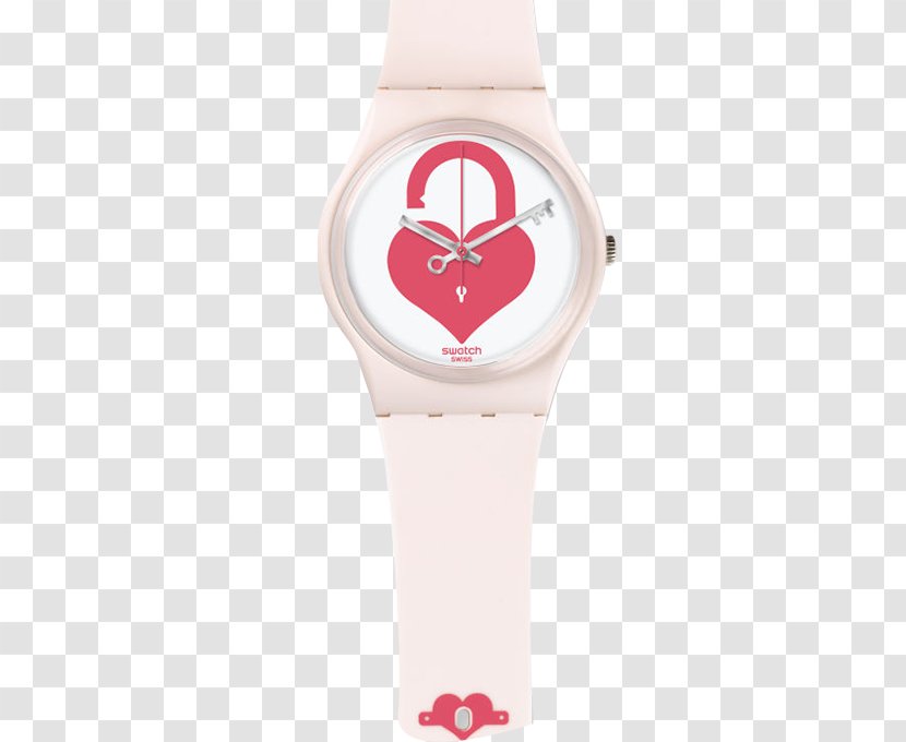 The Swatch Group Valentine's Day Pink - Love Cute Watch Transparent PNG