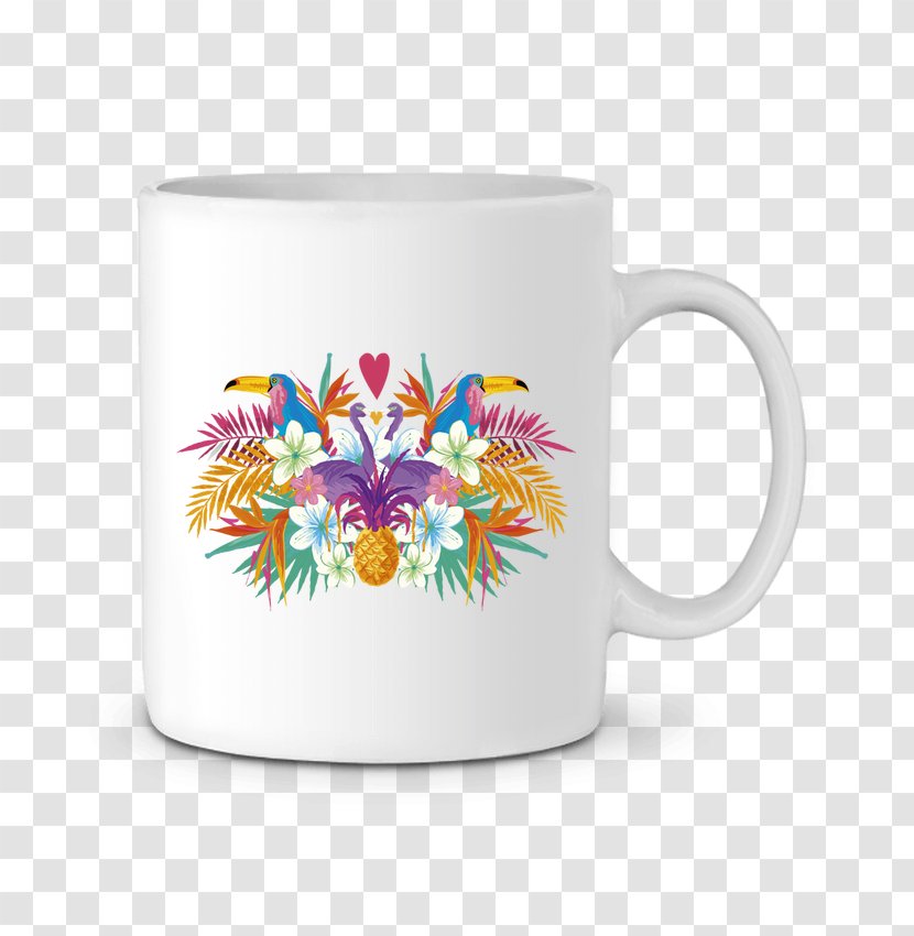 T-shirt Coffee Cup Mug Tea Ceramic - Love - Tropical Summer Transparent PNG