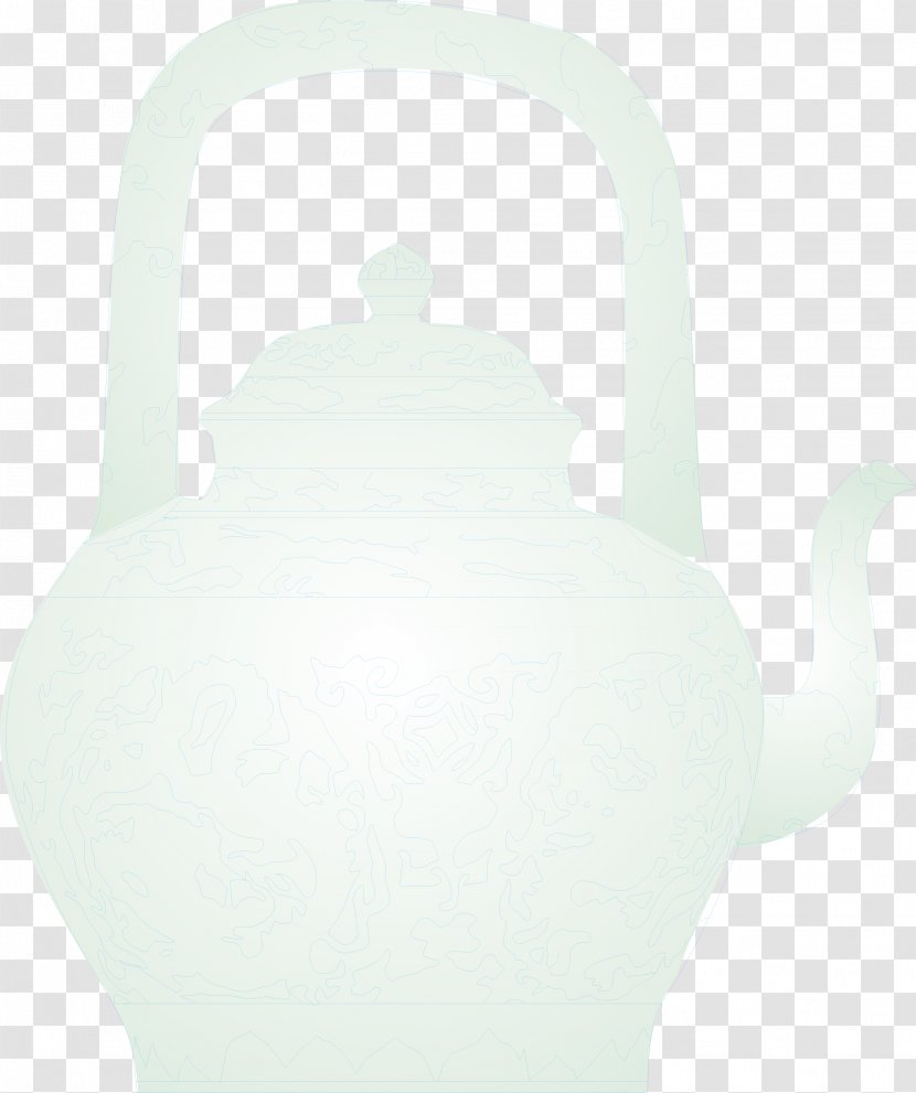 White Lighting - Vector Gray Decorative Patterns Kettle Transparent PNG