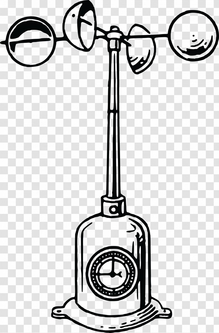 Anemometer Wind Weather Station Clip Art - Measurement - Goose Vector Transparent PNG