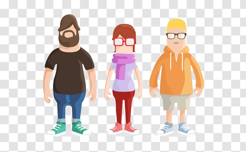 Cartoon Model Sheet Animation Illustration - Creativity - Family Flat Transparent PNG