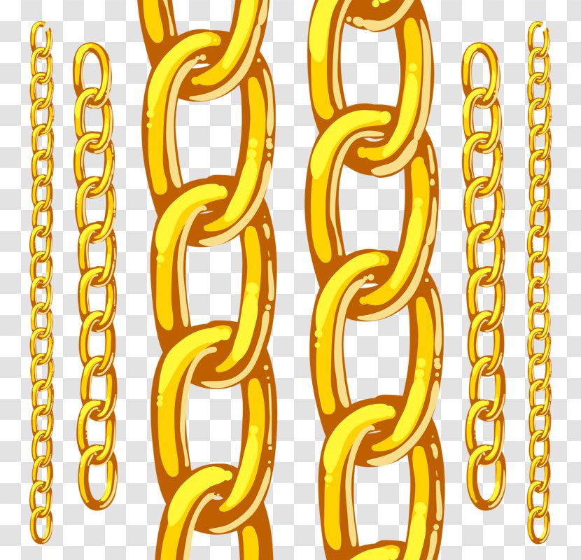 Chain Adobe Illustrator Gold - Chains Transparent PNG