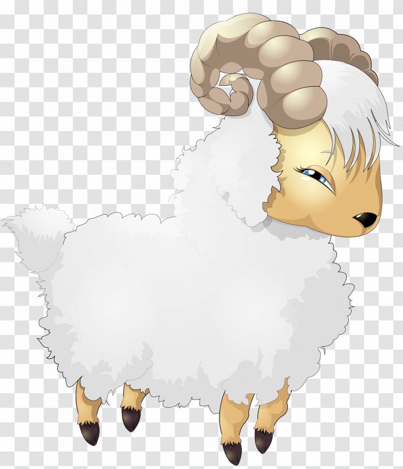 Sheep Cartoon Drawing - Cow Goat Family - Transparent Picture Transparent PNG