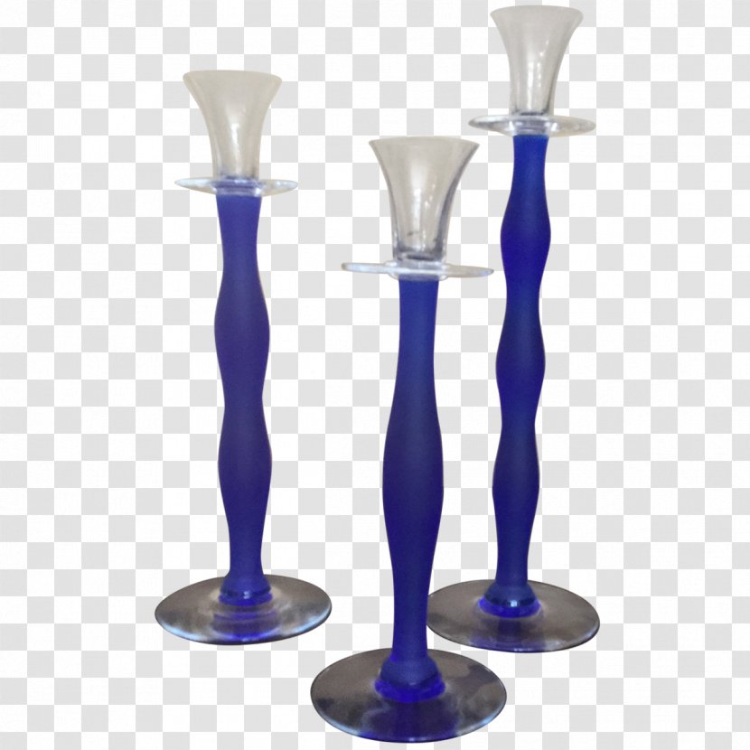 Glass Cobalt Blue Stemware Vase - Frosted Transparent PNG