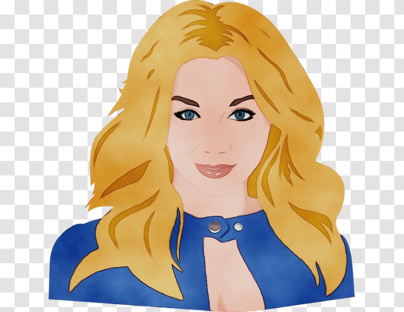 Hair Cartoon Blond Yellow Fictional Character - Style Long Transparent PNG