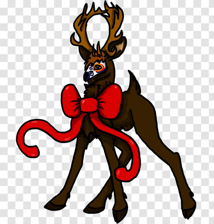 Reindeer Cartoon Character Fiction Clip Art - Deer Transparent PNG