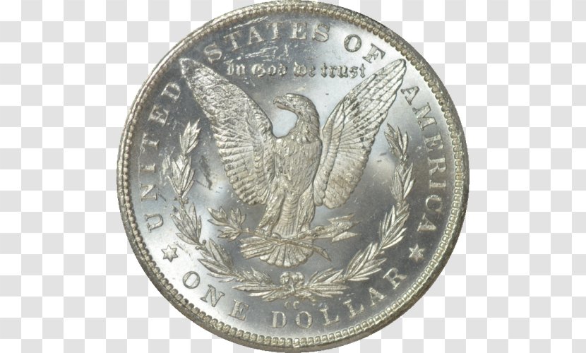 Coin Morgan Dollar Silver Quarter United States - Eucalyptus Transparent PNG