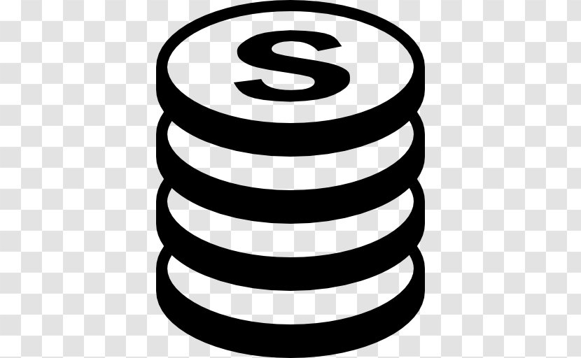 Coin - Black And White - Symbol Transparent PNG