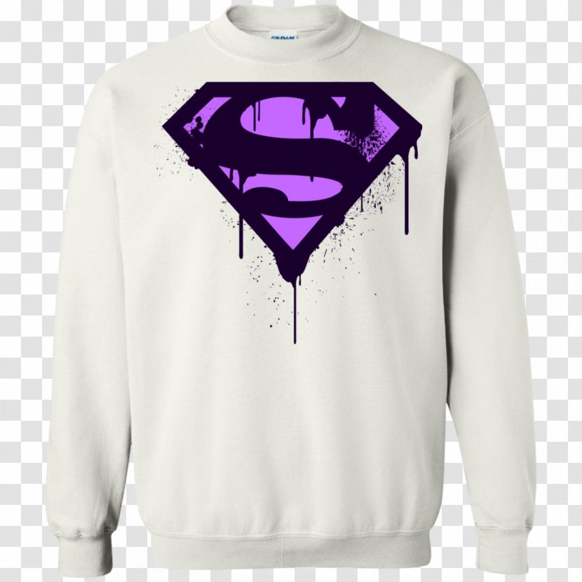 Hoodie T-shirt Sweater Clothing - Shoulder - Purple Splatter Transparent PNG
