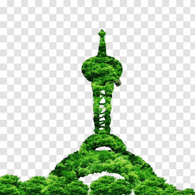 Environmental Template Eiffel Tower - Grass - Green Transparent PNG