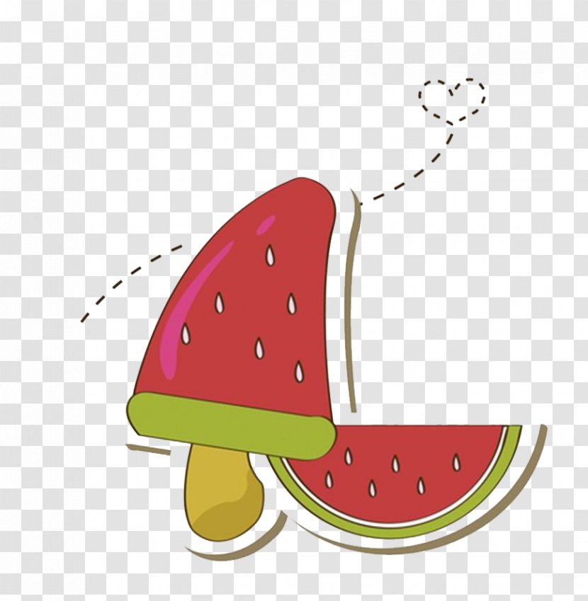 Ice Cream Watermelon Pop - Melon Transparent PNG