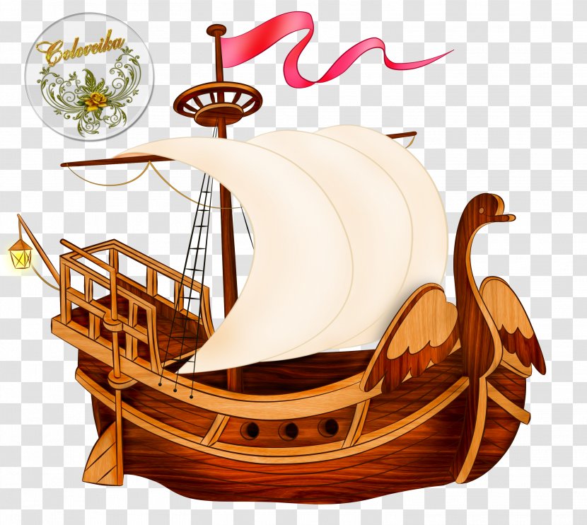 The Tale Of Tsar Saltan Fairy Caravel - Sailboat Transparent PNG