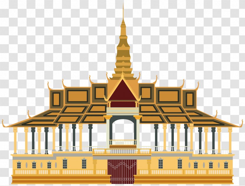 Royal Palace, Phnom Penh Pixabay Illustration - Facade - Palace HD Transparent PNG