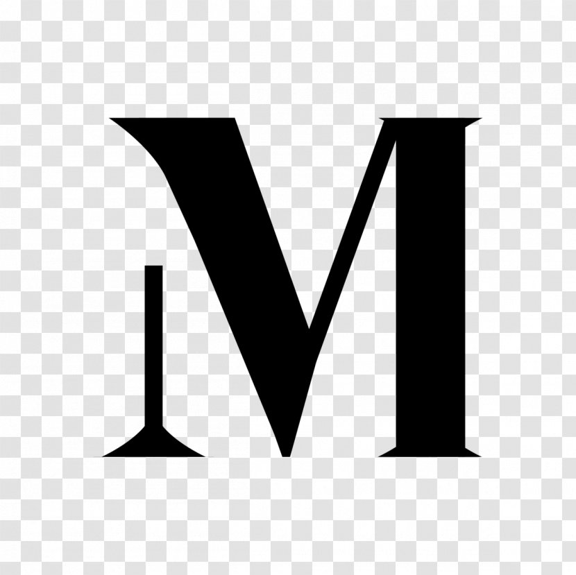Logo Monochrome Brand - Black M - Number Two Transparent PNG