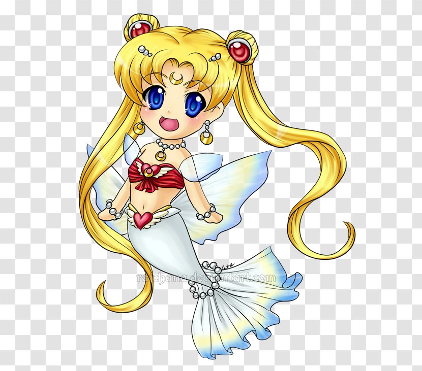 Sailor Moon Chibiusa Saturn Senshi Mermaid - Frame Transparent PNG