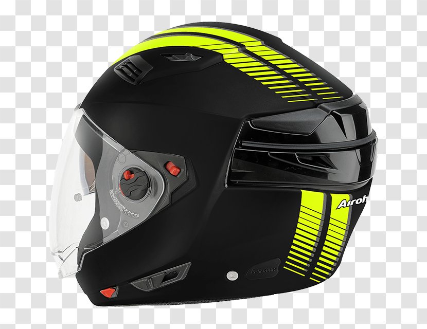 Motorcycle Helmets Locatelli SpA Shoei - Trials - Retro Sunbeams With Yellow Stripes Transparent PNG