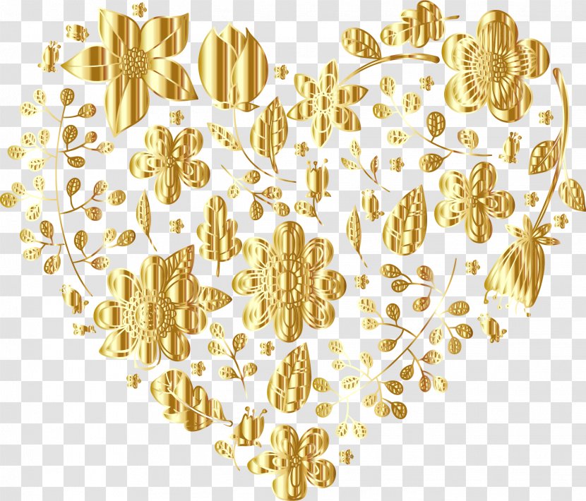 Gold Flower Clip Art - Cereal Germ Transparent PNG