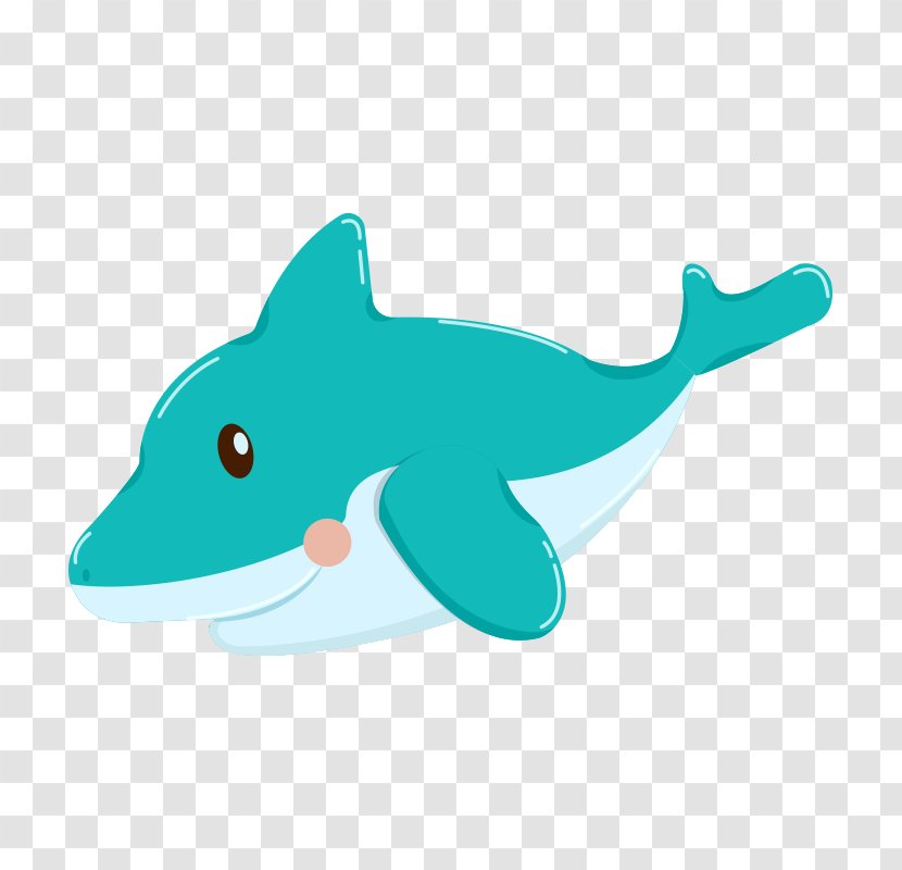 Shark Whale - Teal Transparent PNG