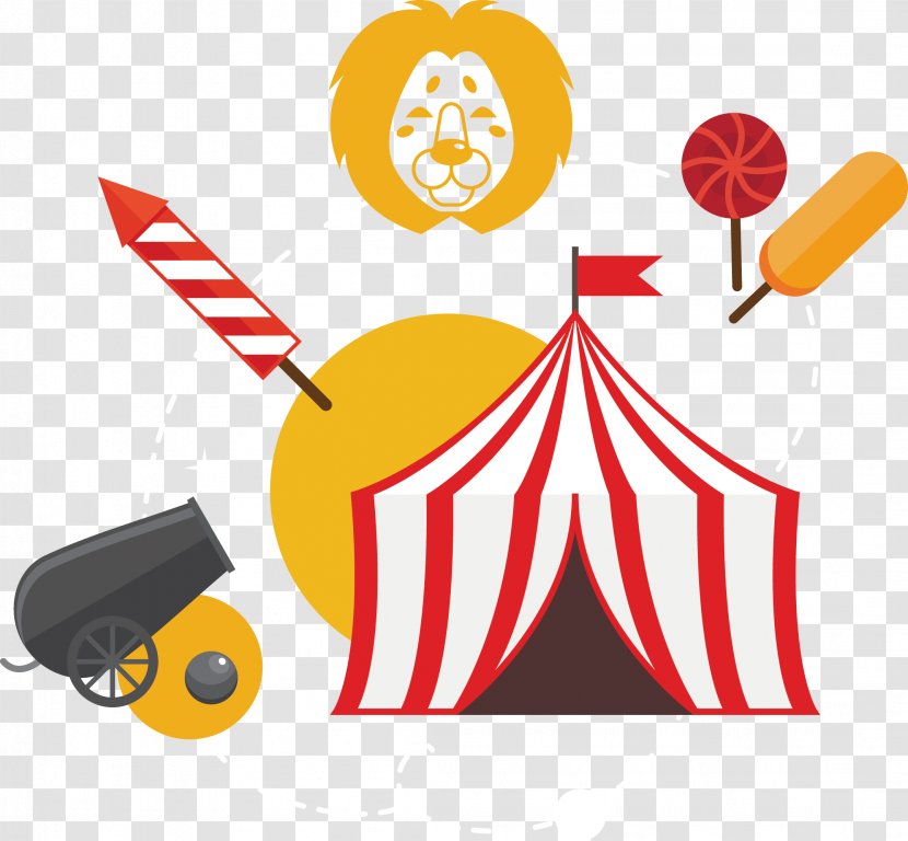 Circus Poster Illustration - Signage - Vector Hand-painted Posters Transparent PNG