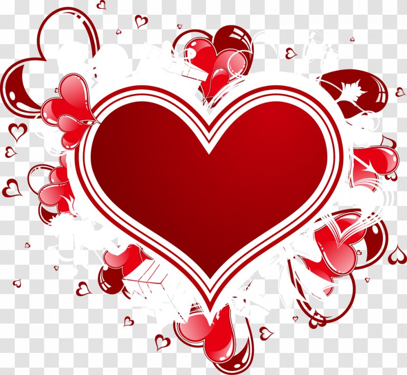 Valentine's Day Heart Romance - Silhouette - Romantic Transparent PNG