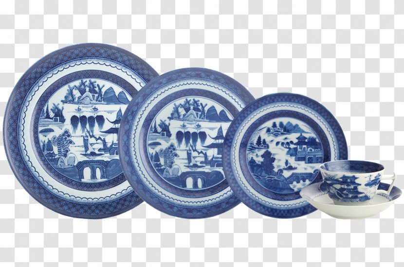Tableware Plate Mottahedeh & Company Saucer - Table - Blue And White Porcelain Transparent PNG
