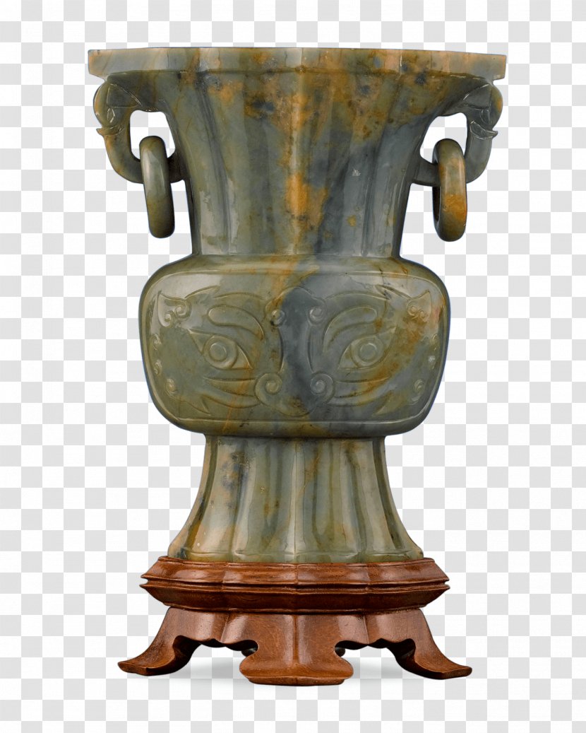 M.S. Rau Antiques Nephrite Jade Vase - Porcelain - Antique Transparent PNG