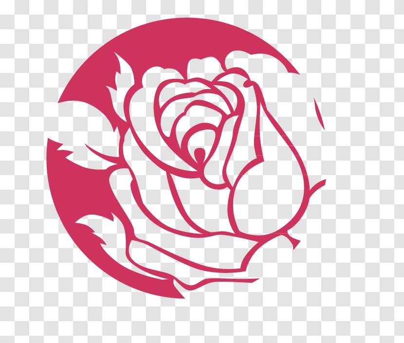 Beach Rose Logo Flower - Silhouette - LOGO Transparent PNG