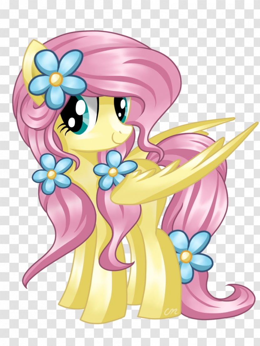 Fluttershy Pony Spike Rarity Equestria - Flower - Rose Shading Transparent PNG