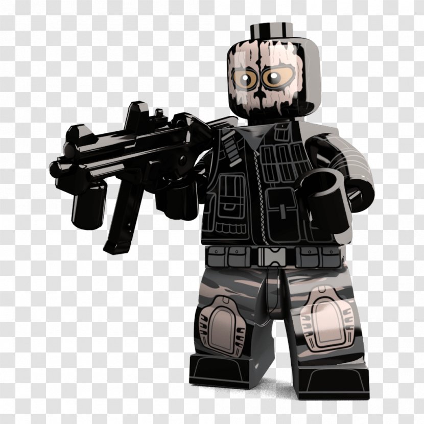 Call Of Duty: Ghosts Modern Warfare 2 Lego Minifigure Toy - Group - Soldier Transparent PNG