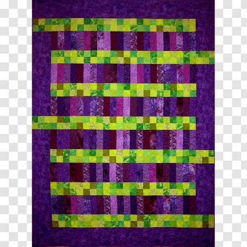 Textile Quilt Rectangle Pattern - Violet - Design Transparent PNG