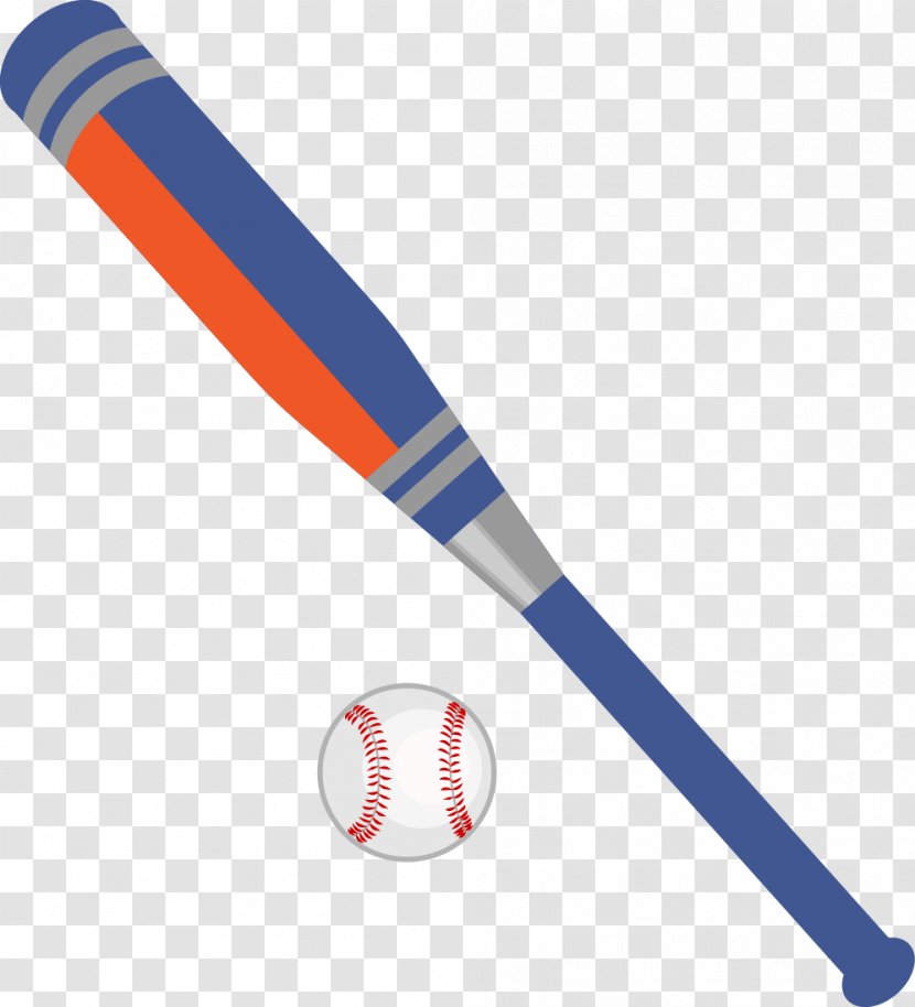 Baseball Bat - Sports Equipment - Vector Flat Transparent PNG