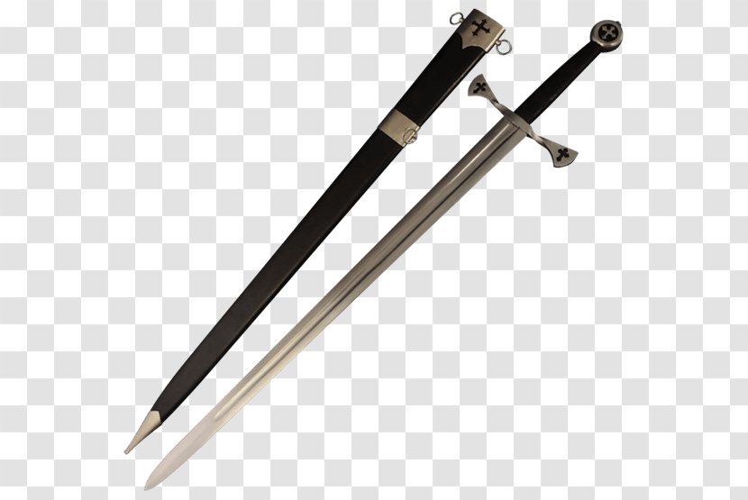 Half-sword バスタードソード Longsword Knightly Sword - Weapon - Gothic Cross Transparent PNG