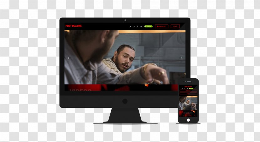 Computer Monitors Television Output Device Multimedia Video - Post Malone Transparent PNG