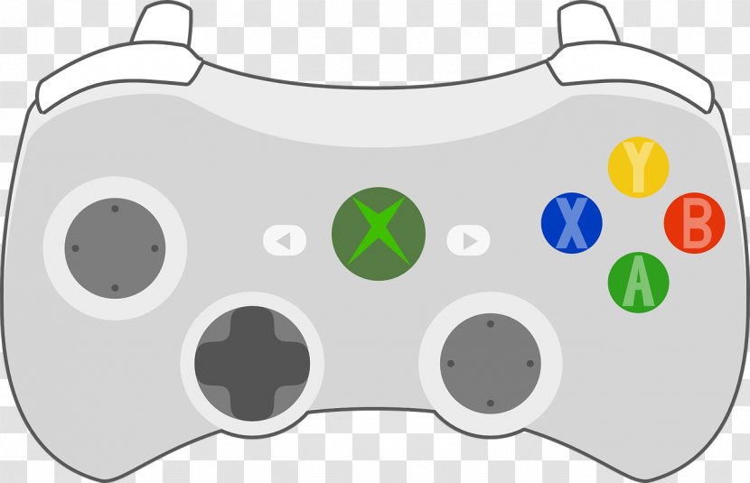 Xbox 360 Controller Black PlayStation 3 4 - Joystick Transparent PNG