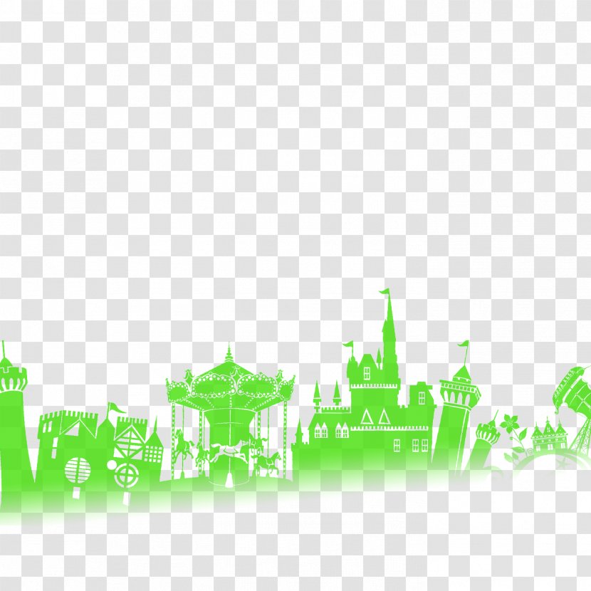 Adobe Illustrator - Playground - Green Border City Transparent PNG