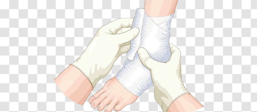 Bandage Sprain Foot Thumb Ankle - Silhouette - Flower Transparent PNG