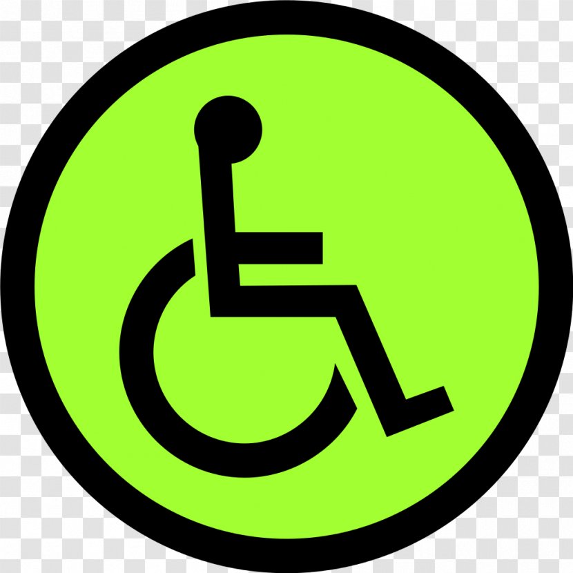 Disability Wheelchair Accessibility International Symbol Of Access Sign - Yellow - Road Transparent PNG