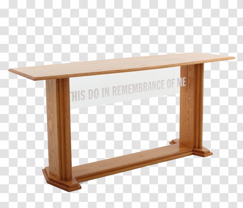 Communion Table Pulpit Furniture Church - Kerkmeubilair - Oak Transparent PNG