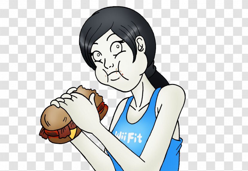 Wii Fit Plus Cheeseburger Homo Sapiens - Flower - Sandwich Cartoon Transparent PNG