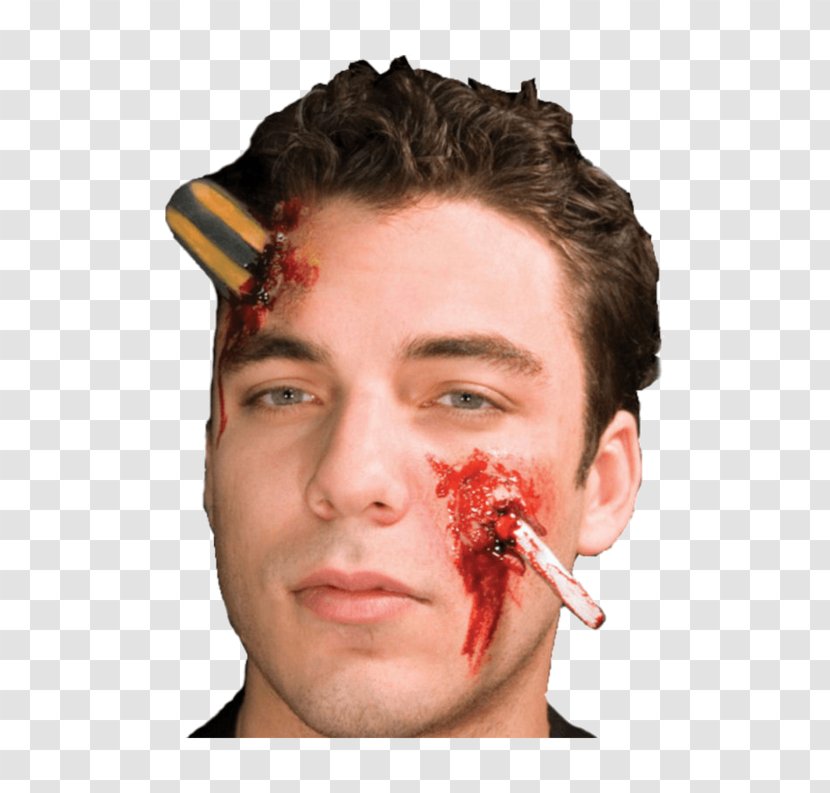 Wound Costume Party Injury Blood - Forehead Transparent PNG