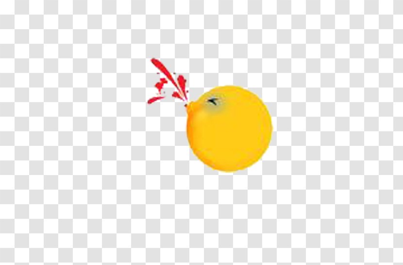 Blood - Fruit - Sprayed Yellow Balloons Transparent PNG
