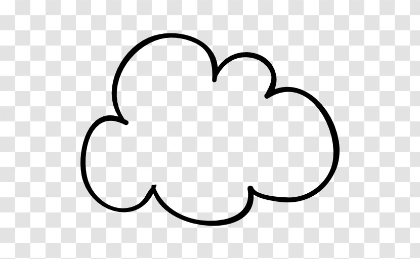 Drawing Cloud Computing Clip Art - Silhouette Transparent PNG