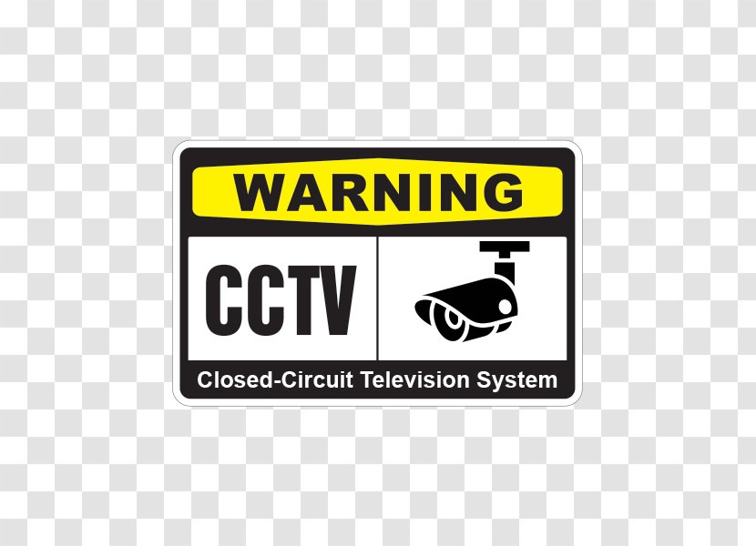 Closed-circuit Television System Sticker - Safety - Yellow Transparent PNG