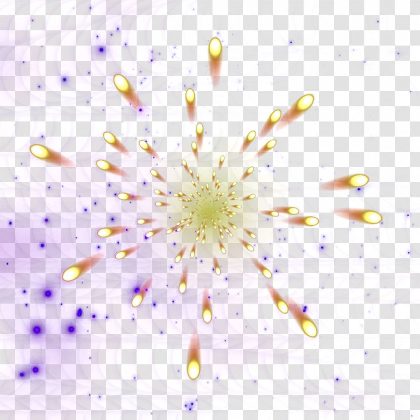 Light Purple Adobe Fireworks - Floral Design - Dynamic Effect Background Transparent PNG