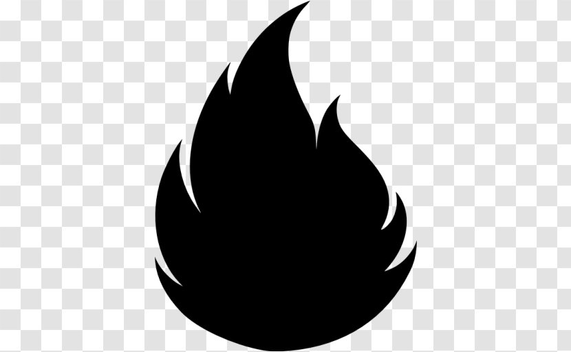 Light Flame Clip Art - Black And White Transparent PNG