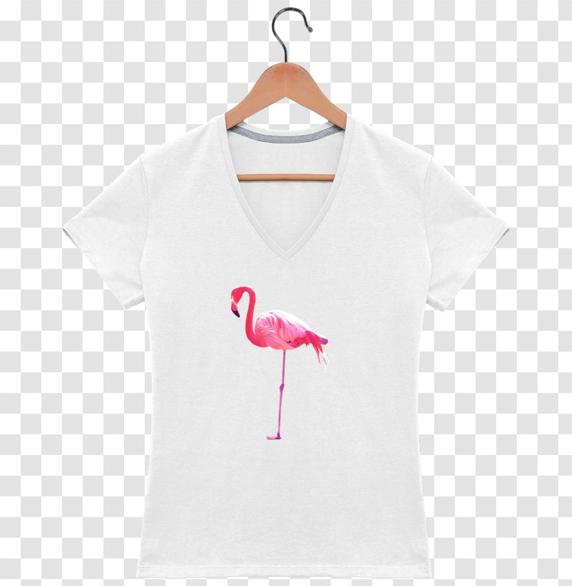 T-shirt Clothing Collar Hood Woman - Pink - Flamant Rose Transparent PNG