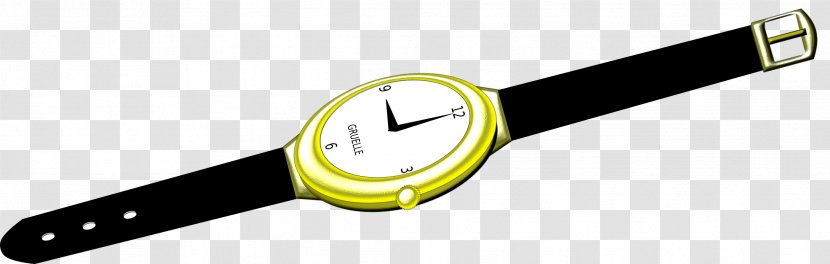 Bezel Watch Luneta Clip Art - Yellow Transparent PNG